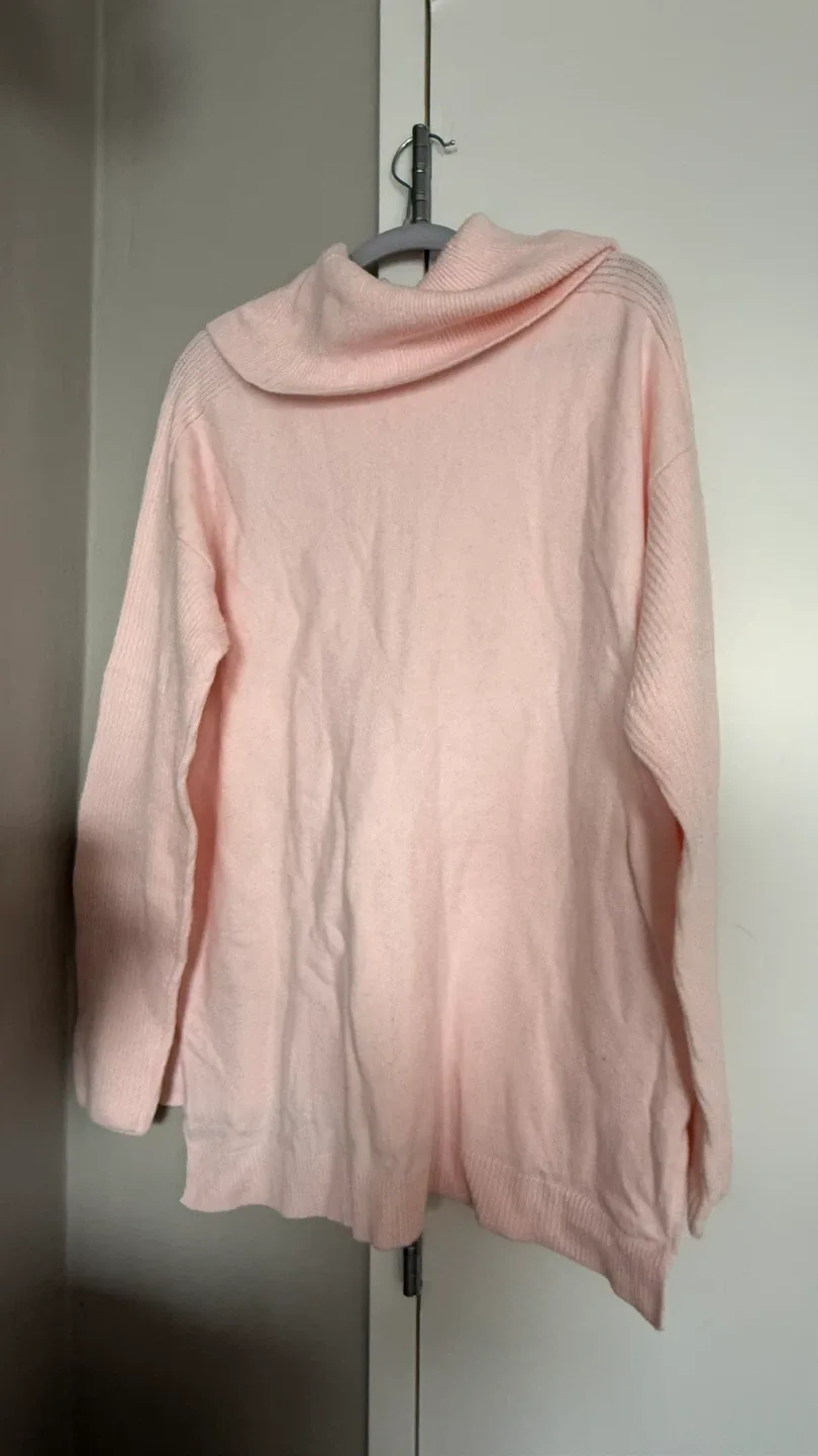 Banana Republic Pink Cowl Neck Sweater image indicator(2)