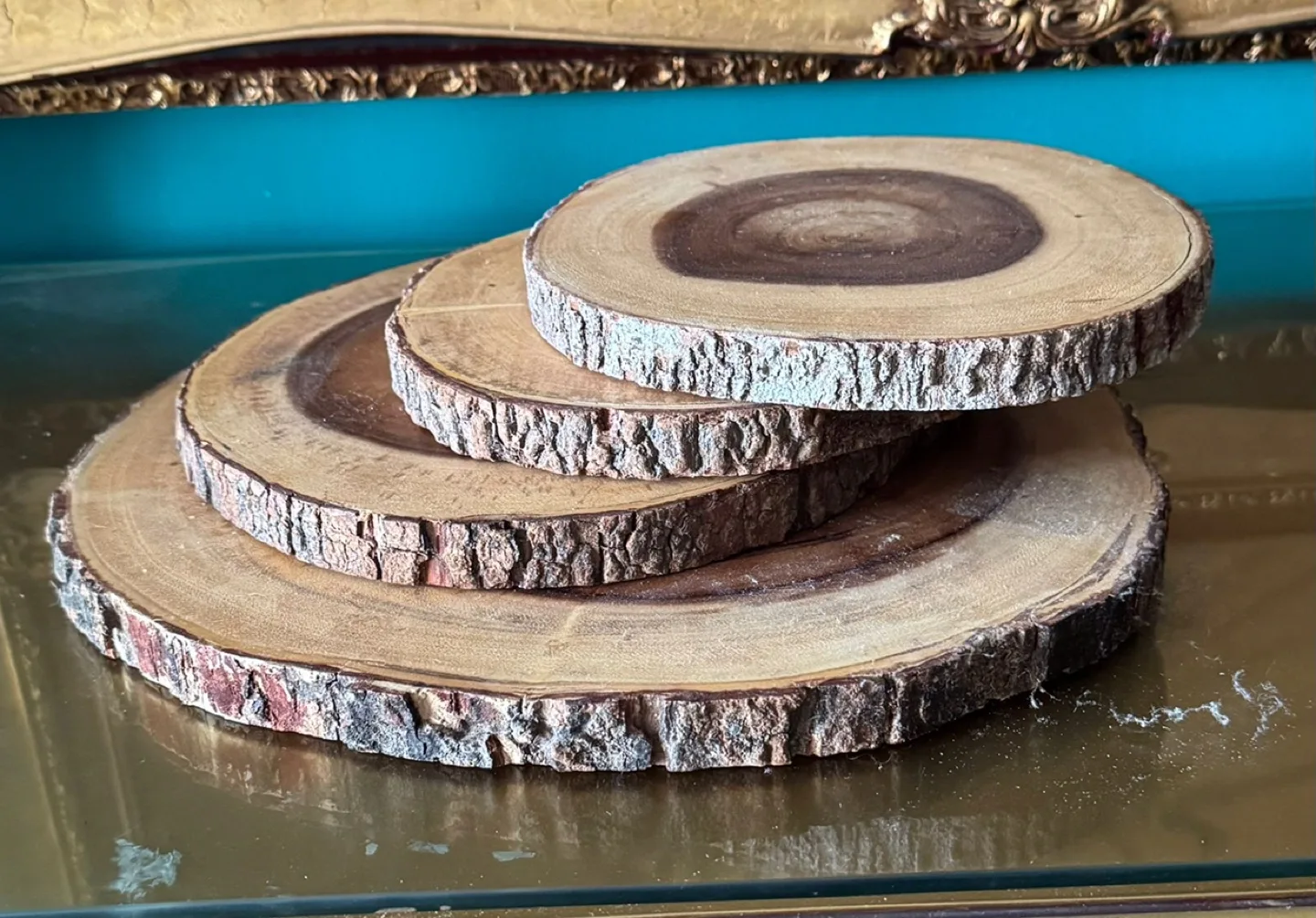 Wood Slice Coasters - Set of 4 image indicator(2)