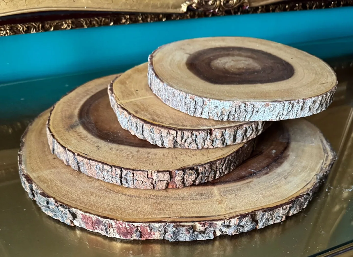Wood Slice Coasters - Set of 4 image indicator(3)