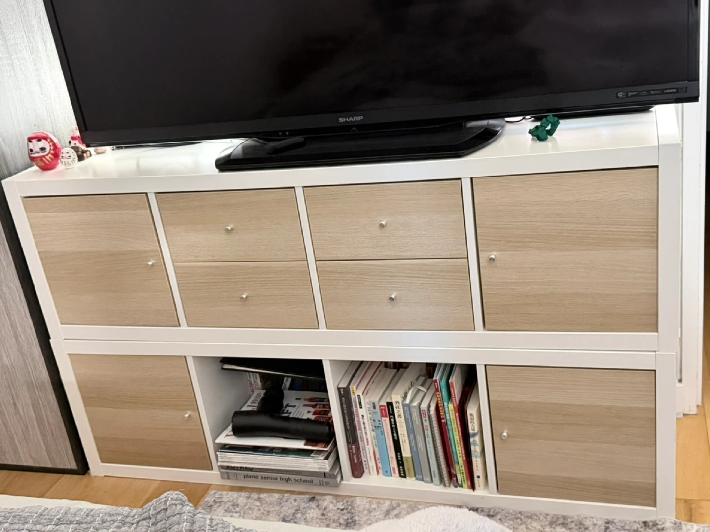 IKEA Kallax Shelf Unit with Inserts - photo 2