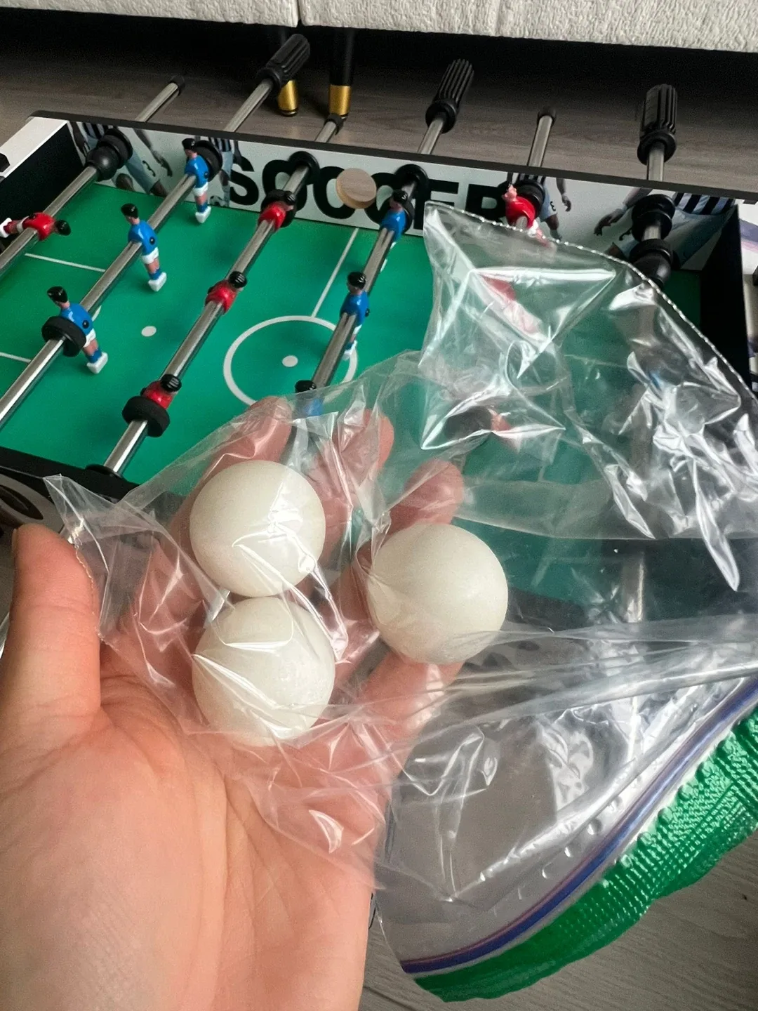 Mint condition- Kids Mini Foosball Table 28x15” image indicator(2)