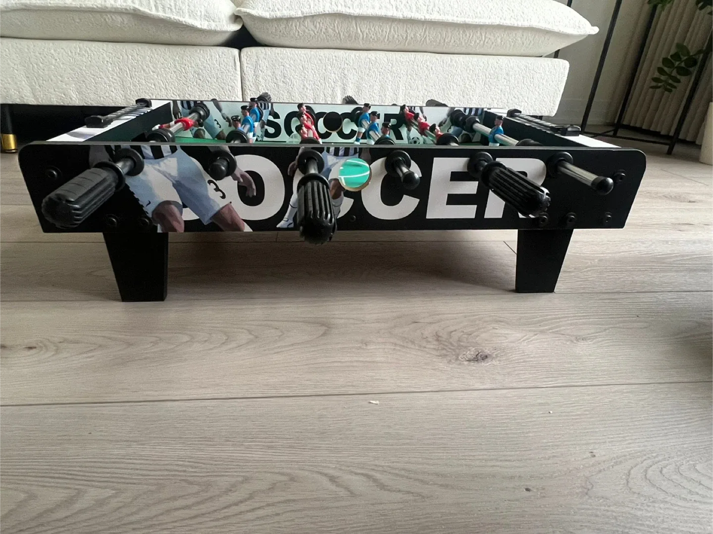 Mint condition- Kids Mini Foosball Table 28x15” image indicator(3)