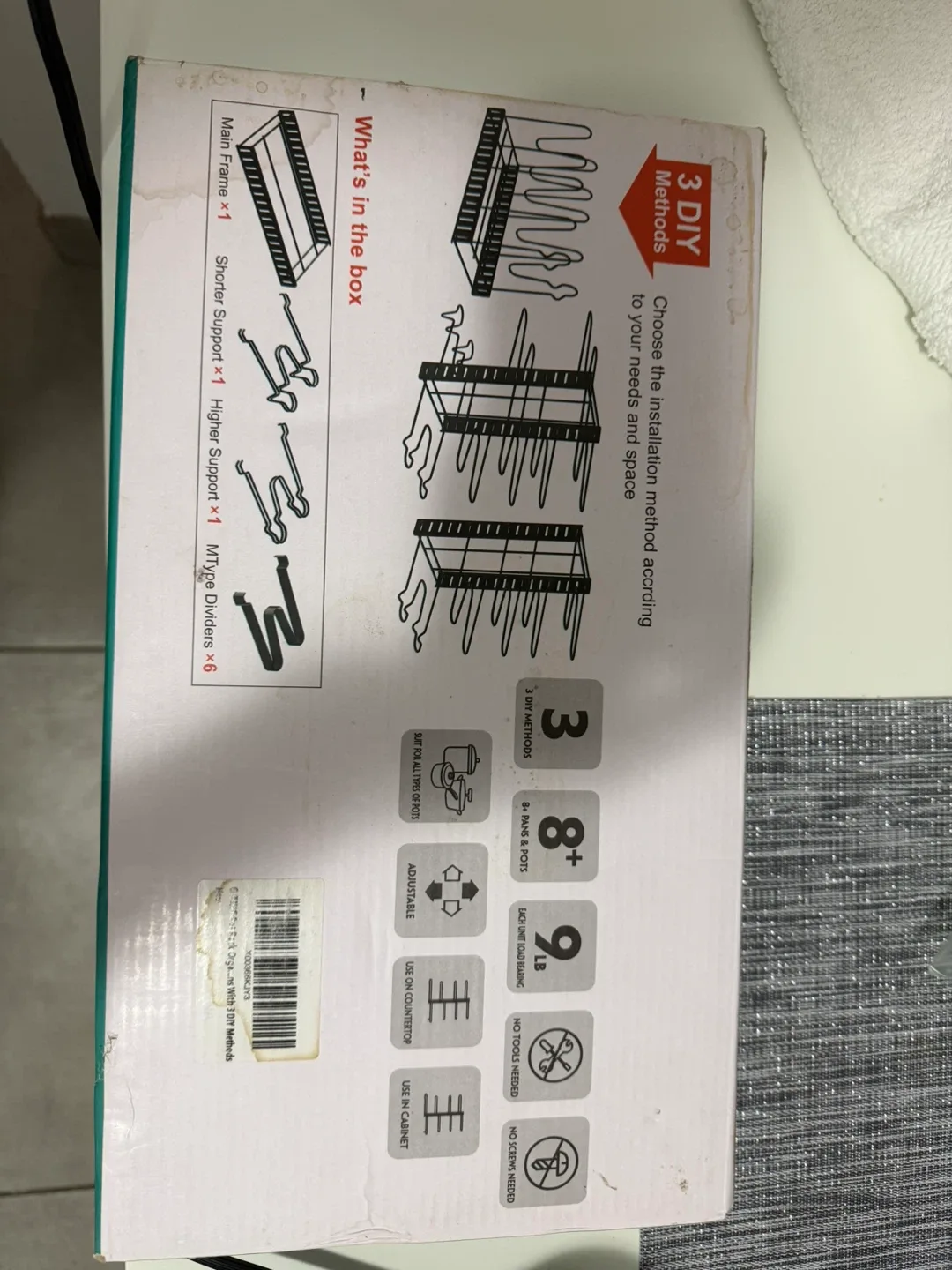 GTing Pan and Pot Organizer Rack - New in Box! image indicator(2)