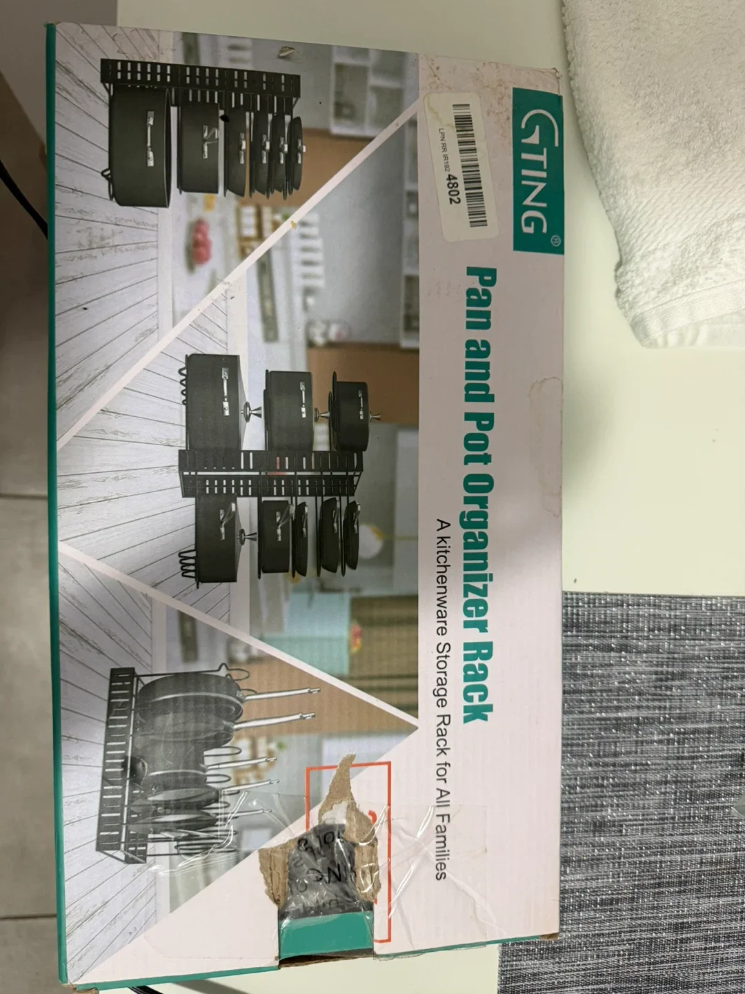 GTing Pan and Pot Organizer Rack - New in Box!