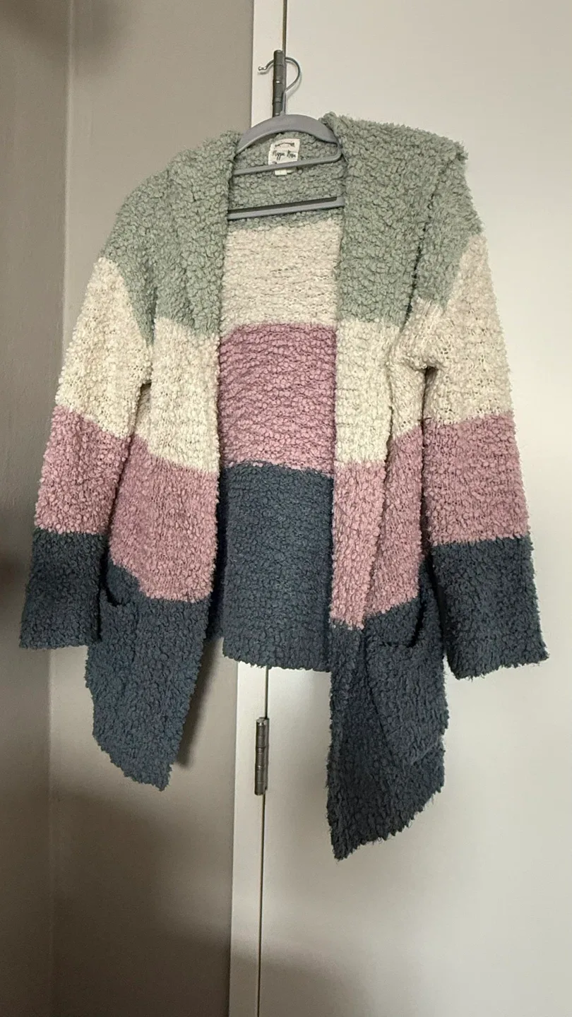 Hippie Rose Hooded Cardigan - Multi Color image indicator(2)