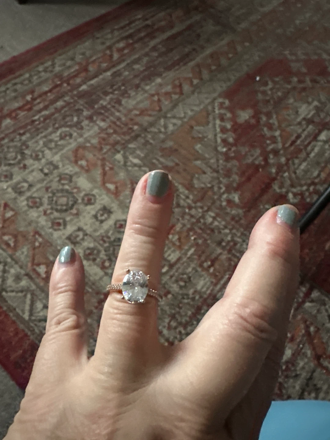 Oval Cut Engagement Ring - photo 2