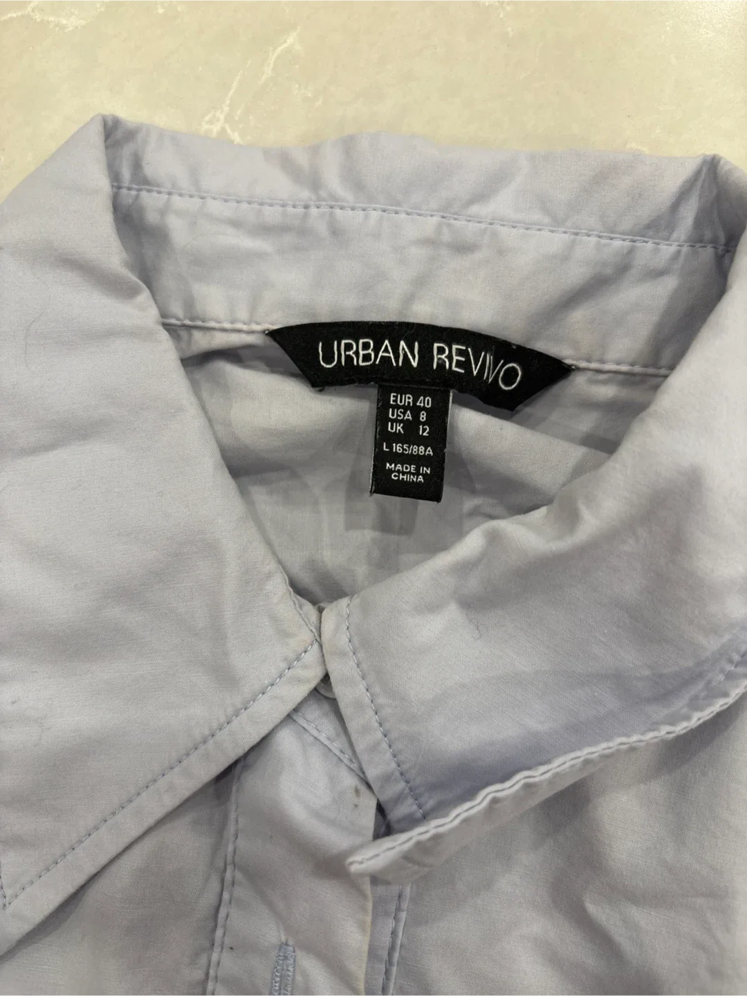 Urban Revivo Light Blue Crop Top, Size L image indicator(2)