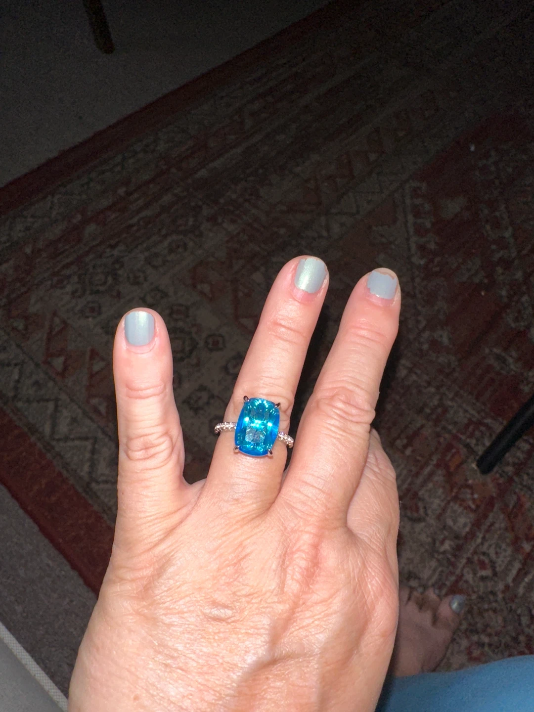 Blue Gemstone Ring