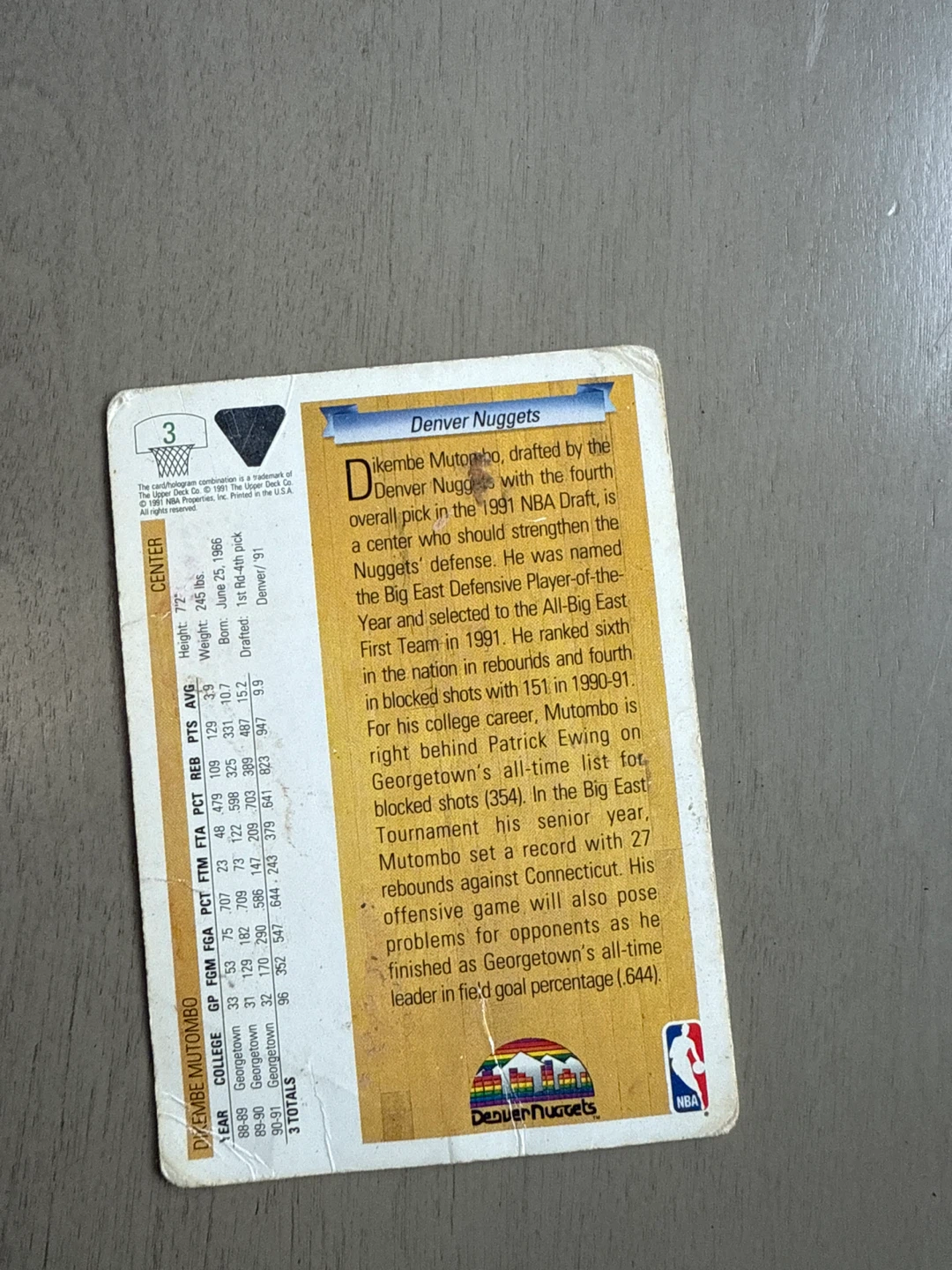 Vintage Dikembe Mutombo & Charles Barkley Trading Cards - photo 4