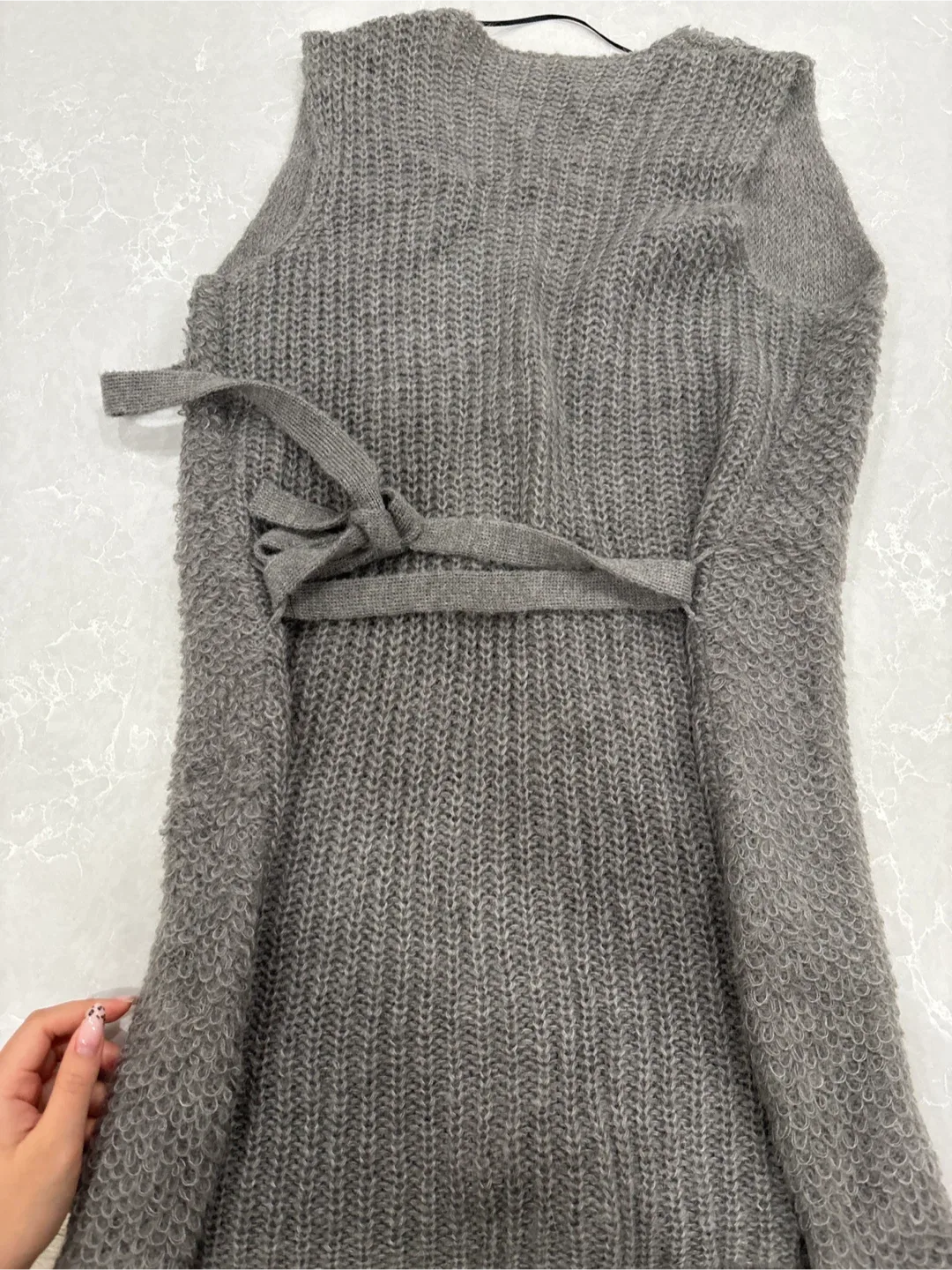 Grey Knit Vest - Size Small image indicator(2)