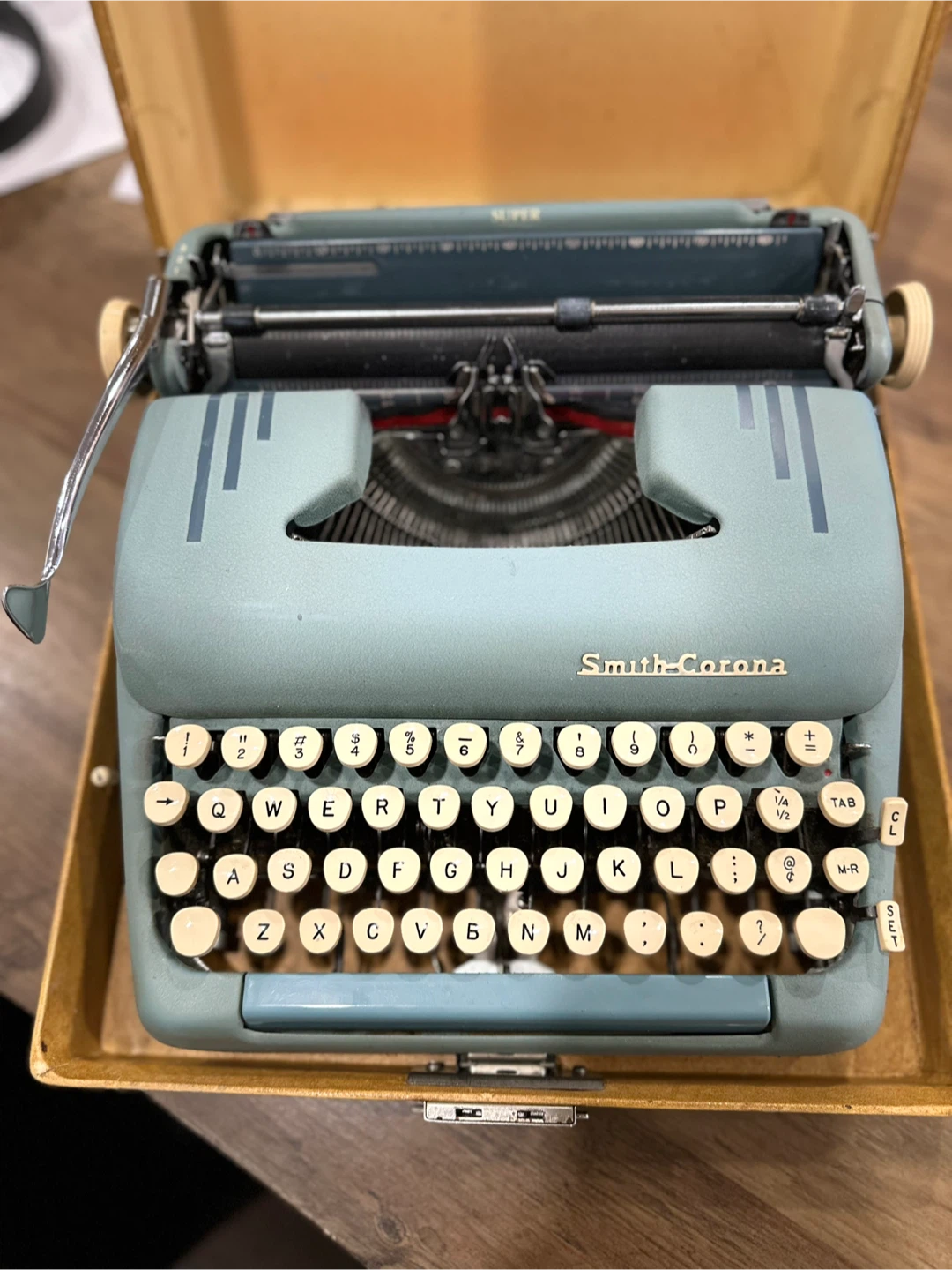 1954 Smith Corona Super Typewriter W/Case