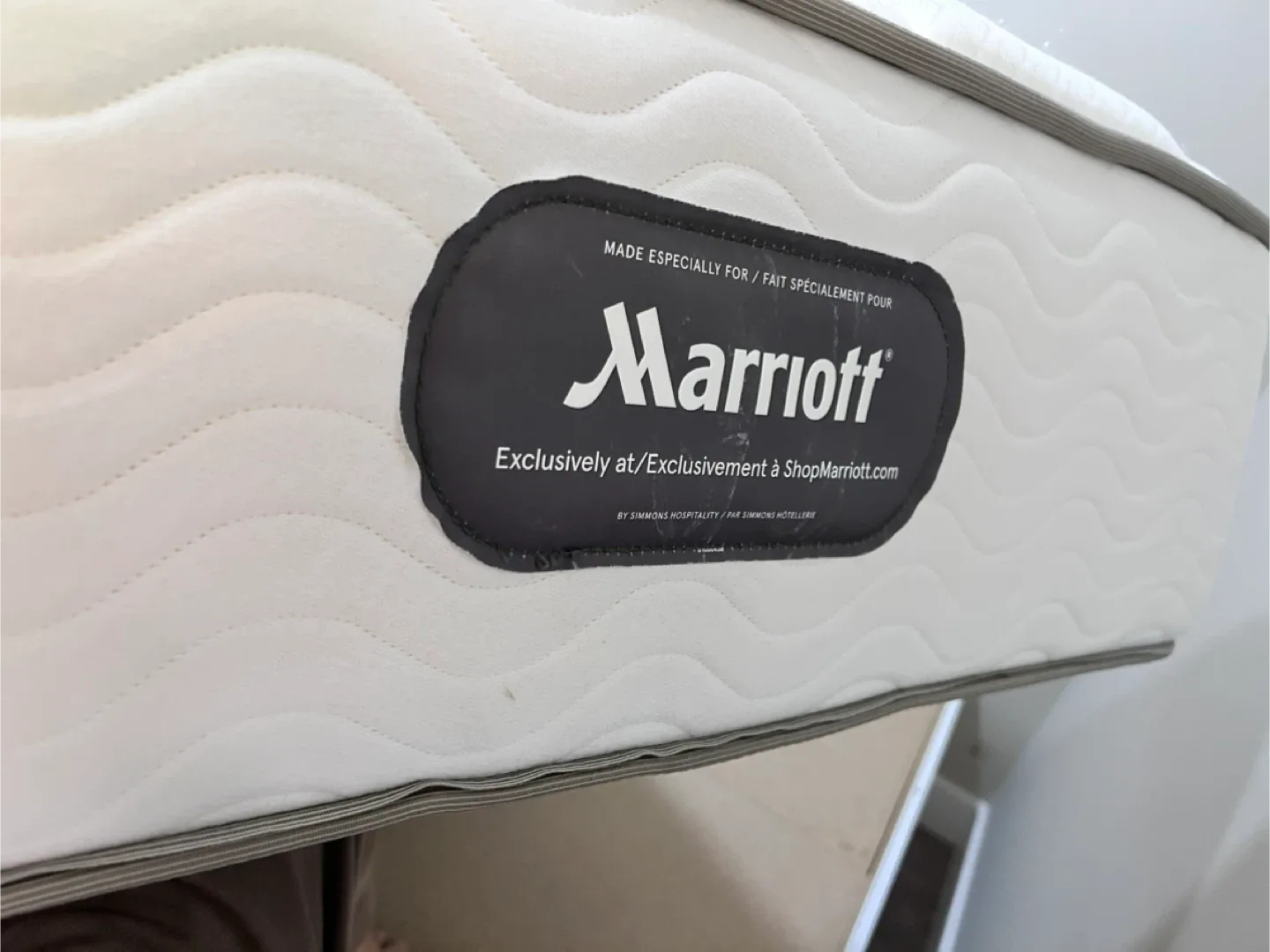 Marriott Mattress & White Twin Bed Frame image indicator(3)