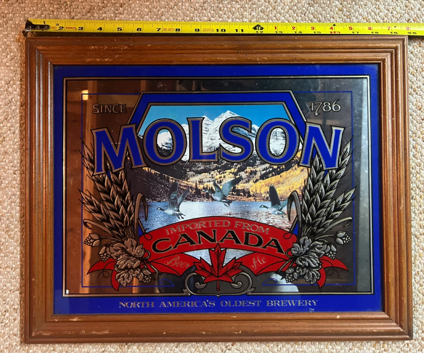 Molson Canadian Beer Mirror - photo 3