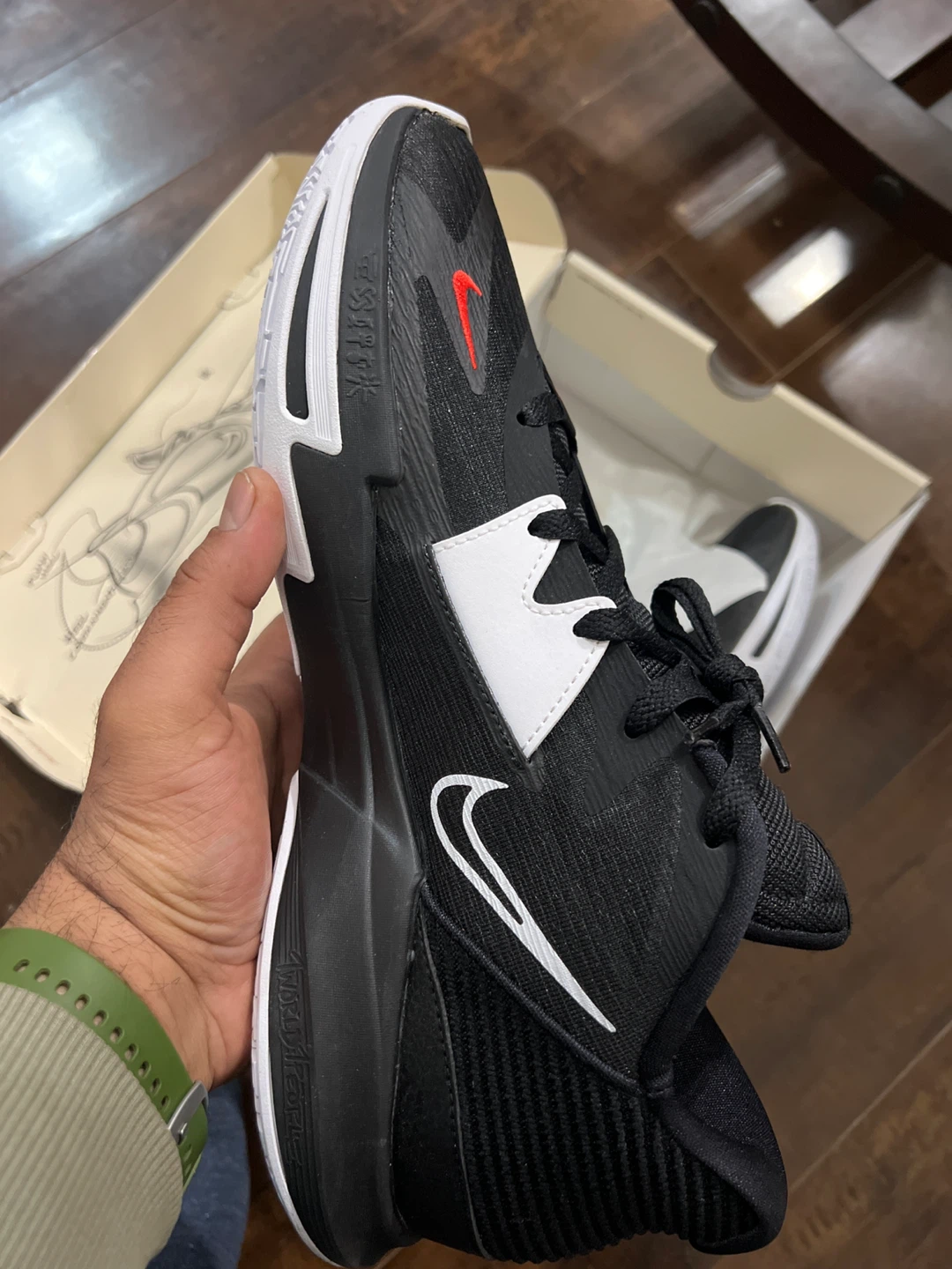 Nike Kyrie Low 5 Basketball Shoes - Black/White, Size 13 - photo 3