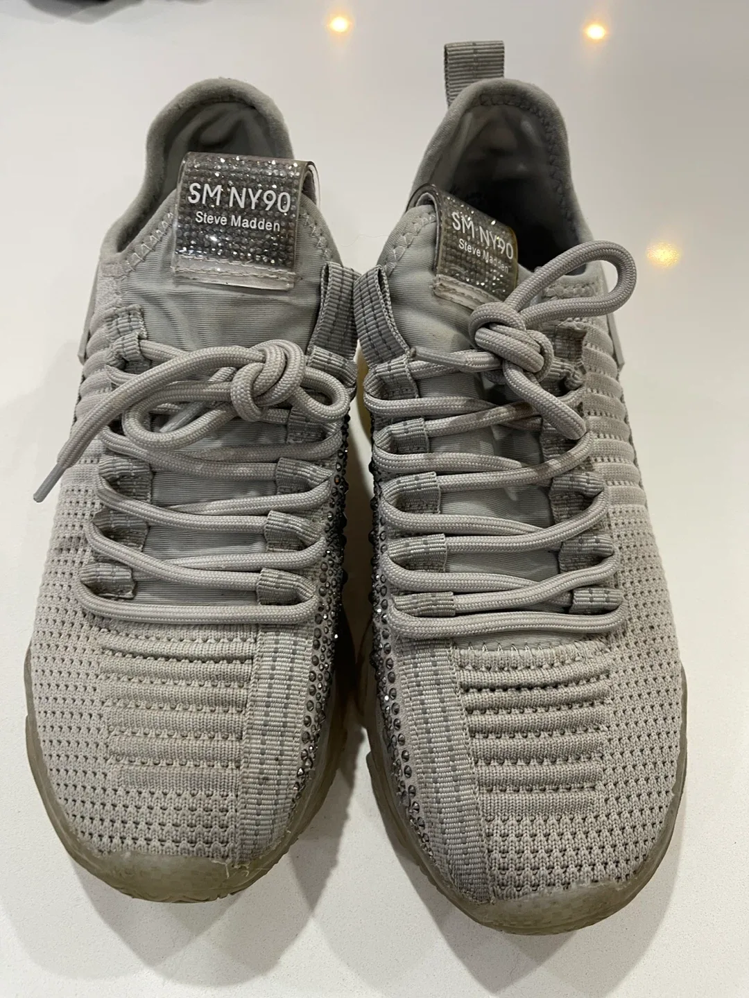 Steve Madden SM NY90 Grey Sneakers image indicator(6)