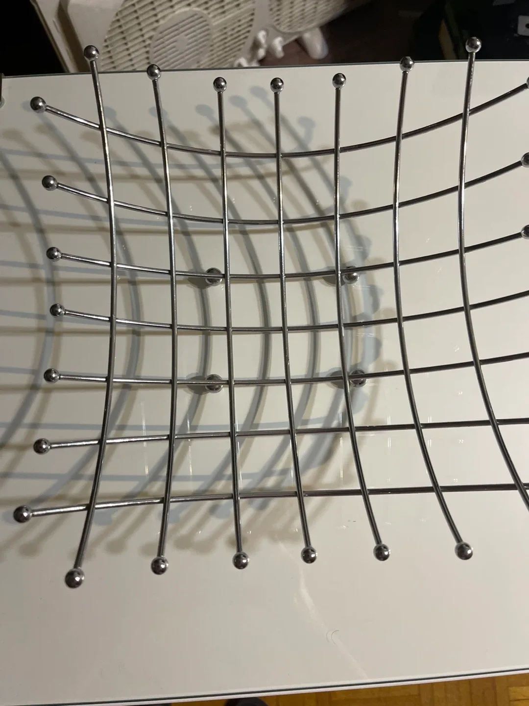 Silver Metal Fruit Bowl thumbnail