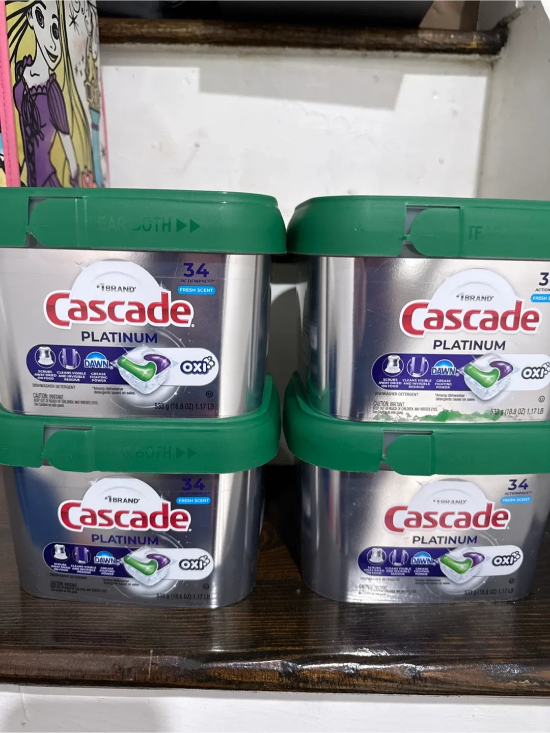 Cascade Platinum Dishwasher Pods, 34 count image indicator(2)