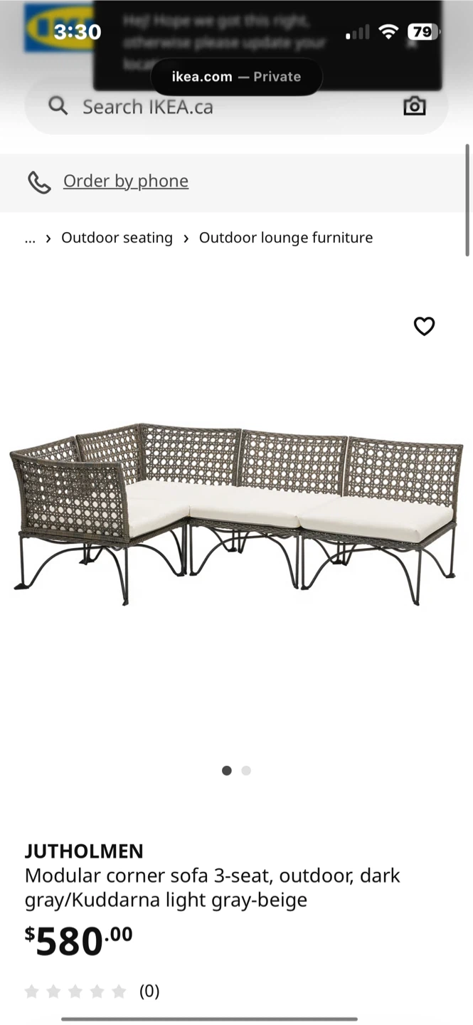 IKEA Outdoor Patio Set - photo 2