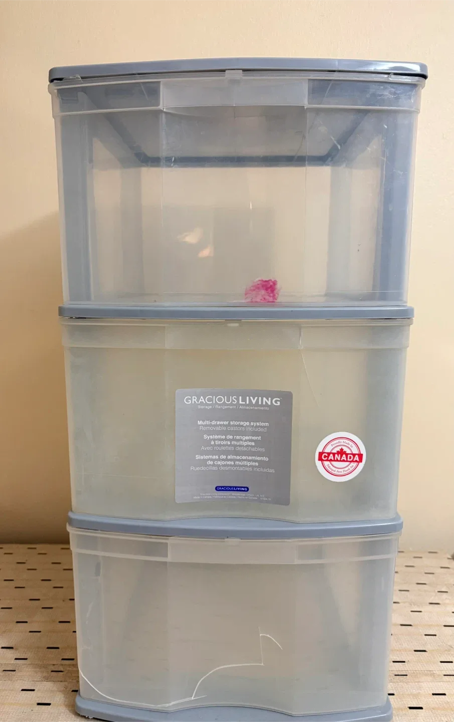 Stackable drawer storage 🥕