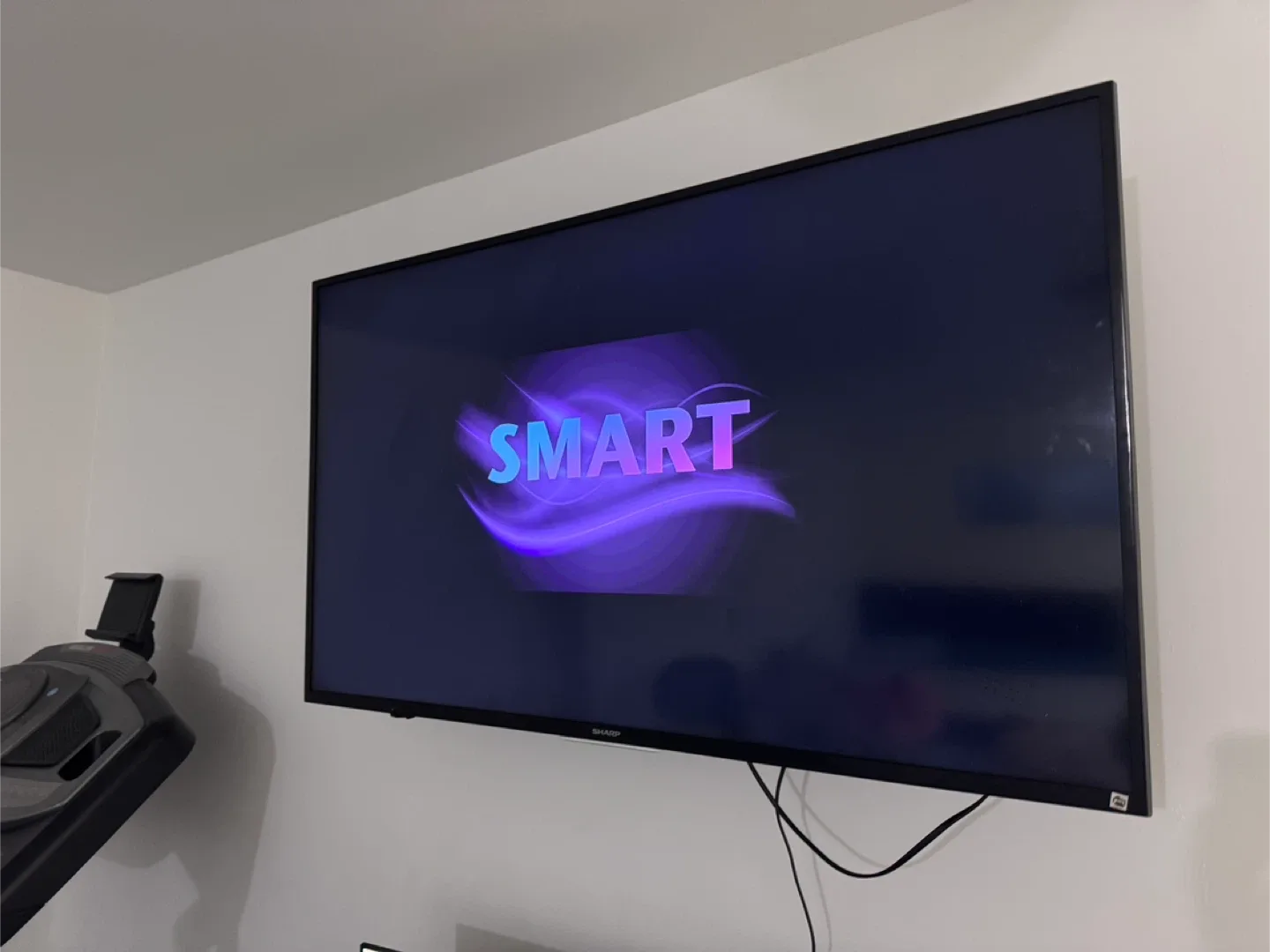 Sharp 55” Smart TV with mount image indicator(5)