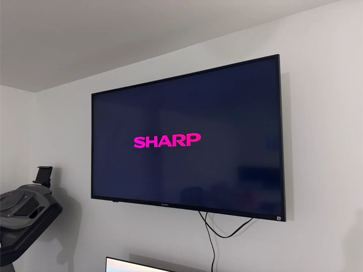 Sharp 55” Smart TV with mount image indicator(4)