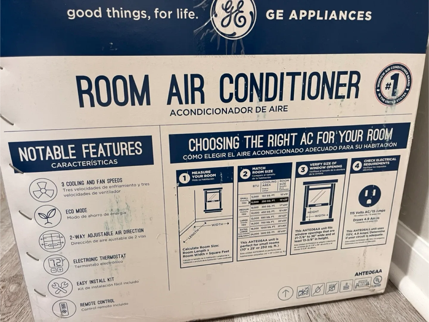GE 6,000 BTU Room Air Conditioner - Small Room image indicator(3)