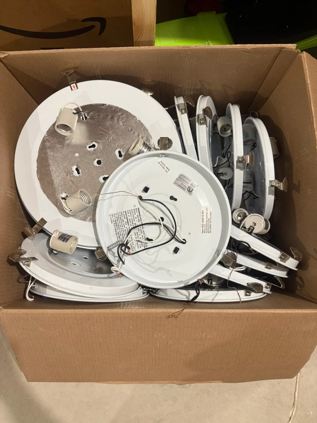 13 Units Standard Ceiling Light Fixtures - 12” and 16” image indicator(5)