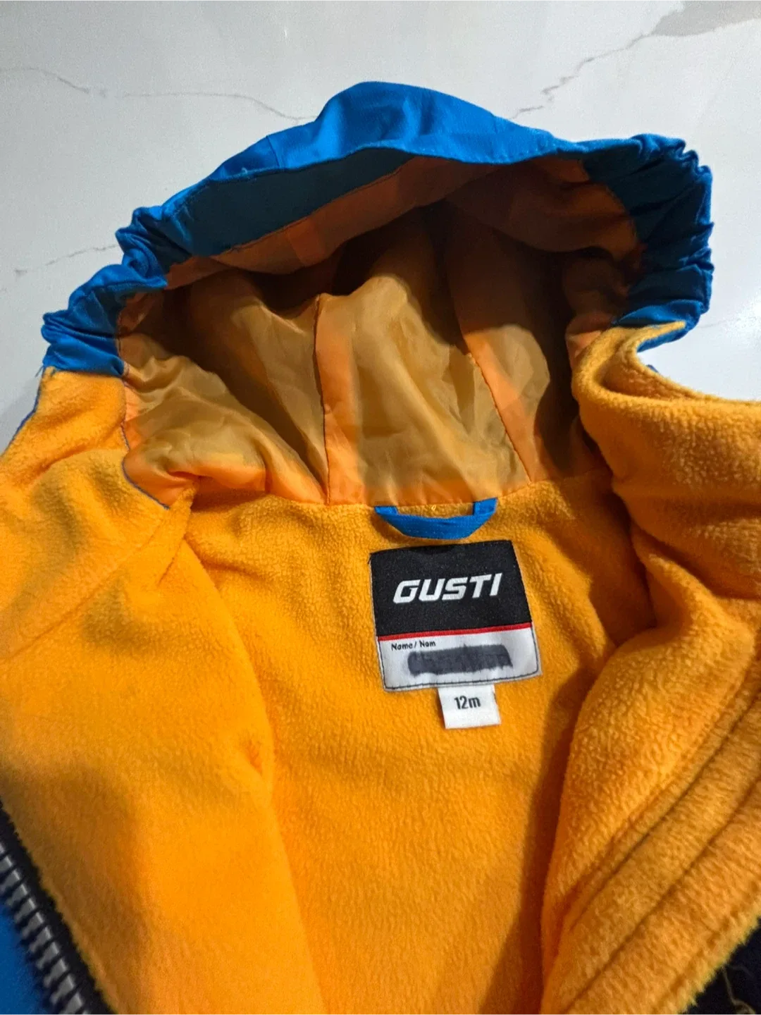 Gusti Blue Fall/Spring Jacket - 12 Months. Excellent Condition image indicator(4)