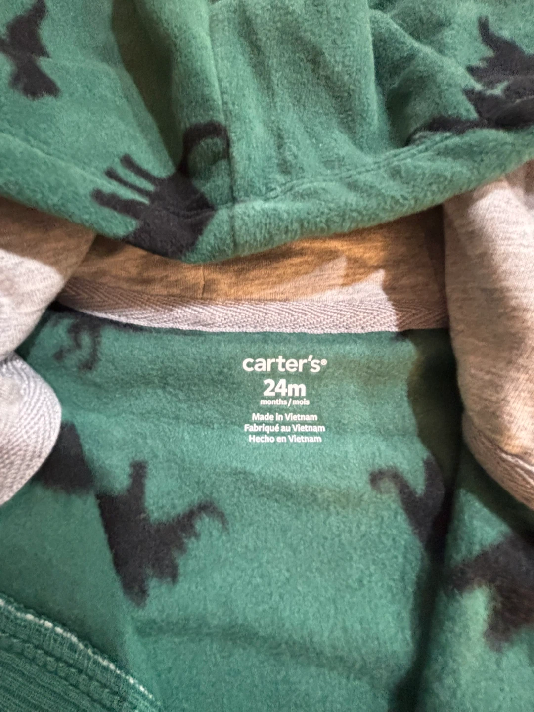 New Carter's 24M Dino Hooded Fleece Jumpsuit - photo 5
