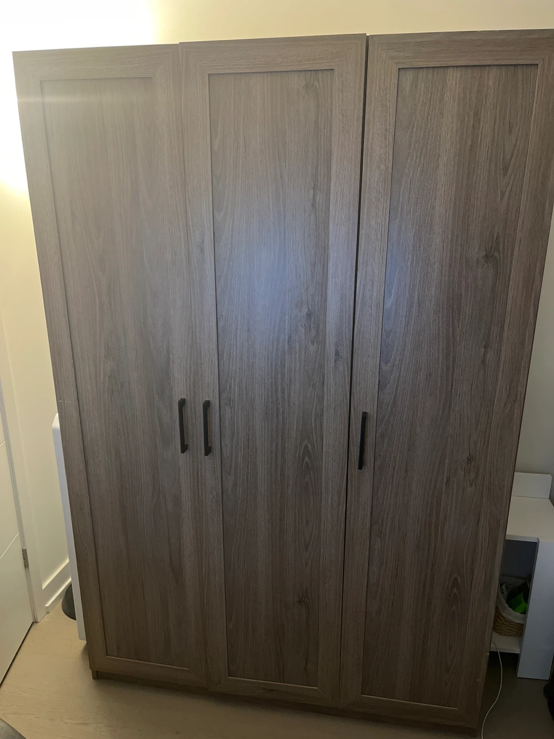 Three-Door Wooden Wardrobe