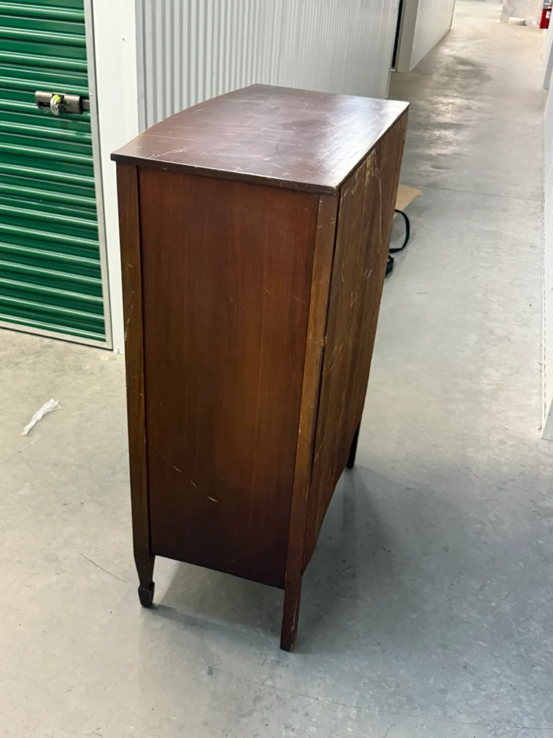 Vintage Brown Wood 5-Drawer Dresser image indicator(6)