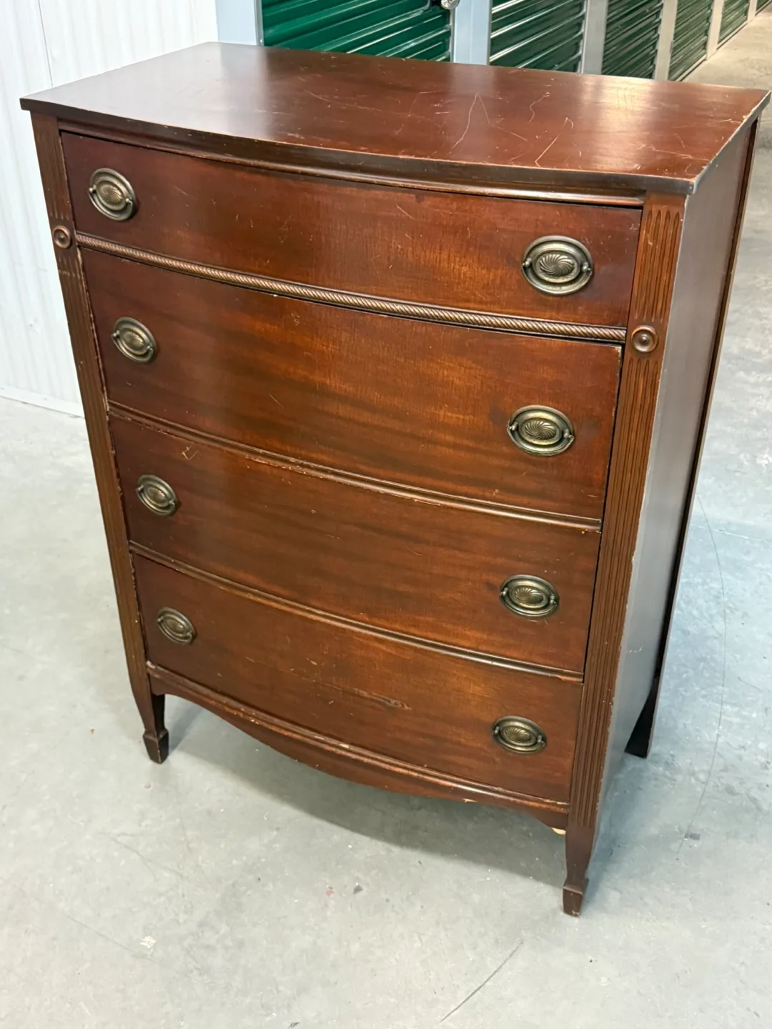 Vintage Brown Wood 5-Drawer Dresser image indicator(7)