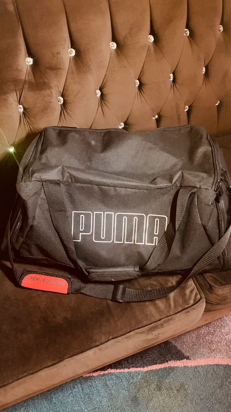Puma Black Duffle Bag