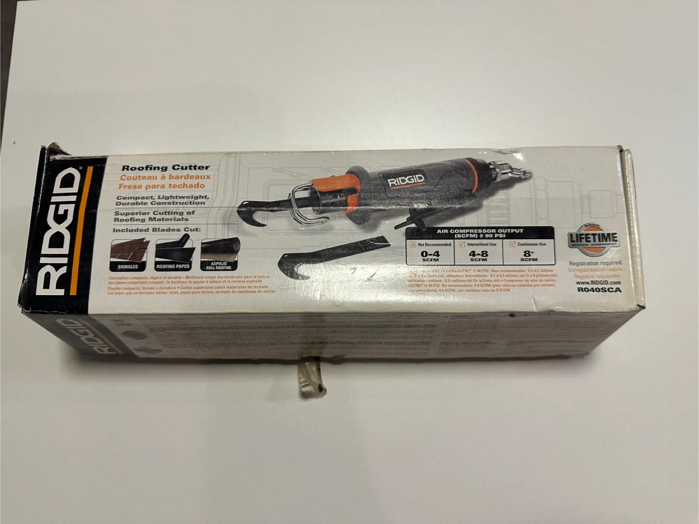 New RIDGID R040SCA Roofing Cutter image indicator(8)