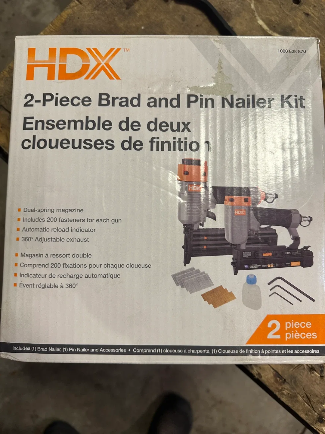 HDX 2-Piece Brad and Pin Nailer Kit. 18 and 23 gauge image indicator(2)