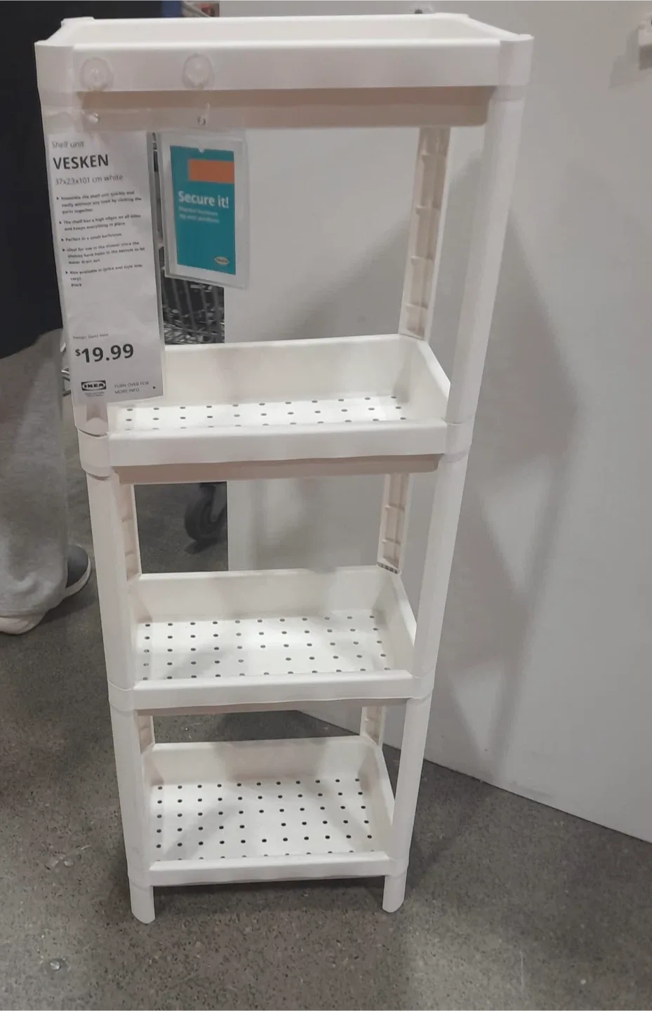 IKEA Vesken White Shelf Unit 🥕🥕🥕 thumbnail