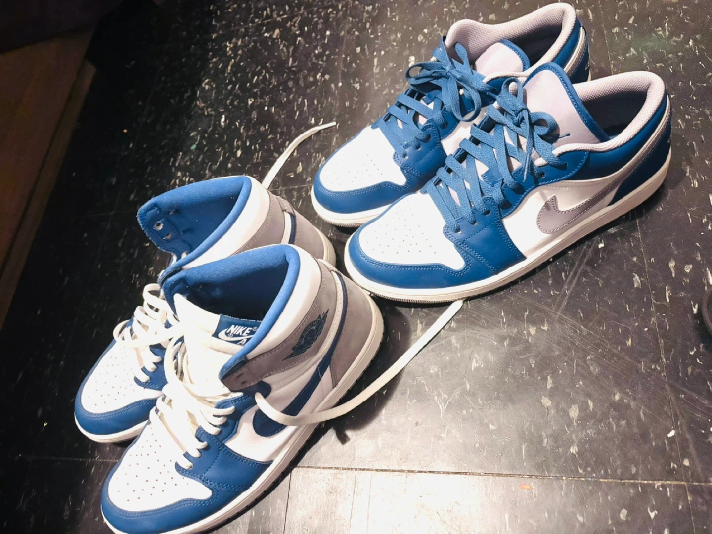 Nike Air Jordan 1 Low & High Blue/White