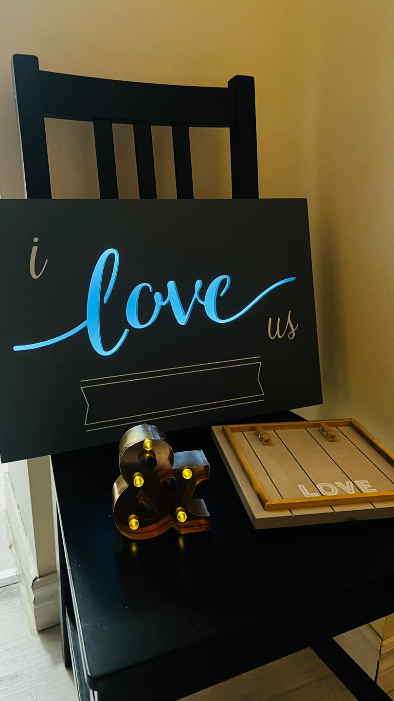 Home Decor: “I Love Us” “&” and “Love” - photo 3