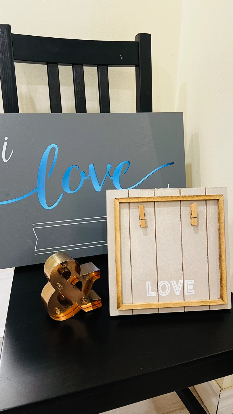 Home Decor: “I Love Us” “&” and “Love”