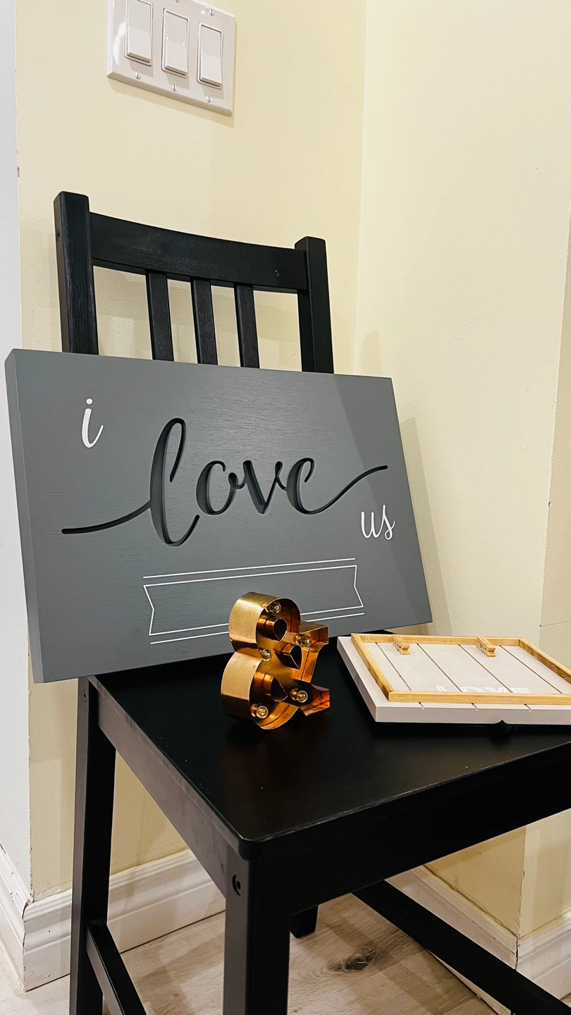 Home Decor: “I Love Us” “&” and “Love” - photo 2