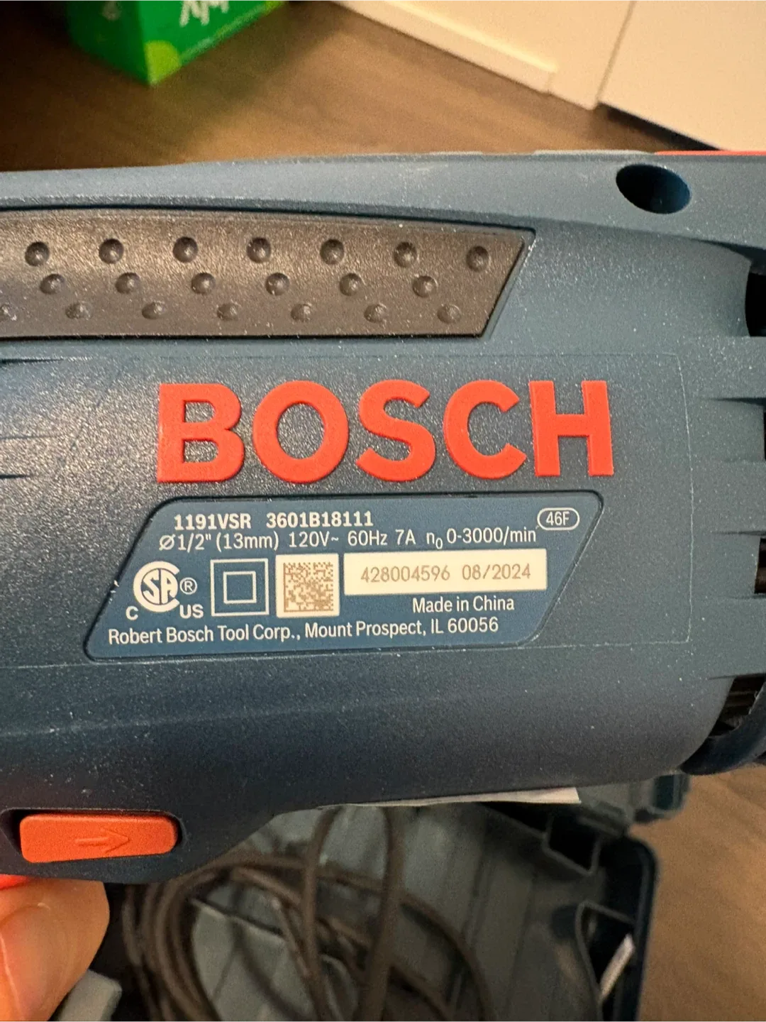 Bosch 1191VSRK 120-Volt Hammer Drill w/ Case image indicator(8)