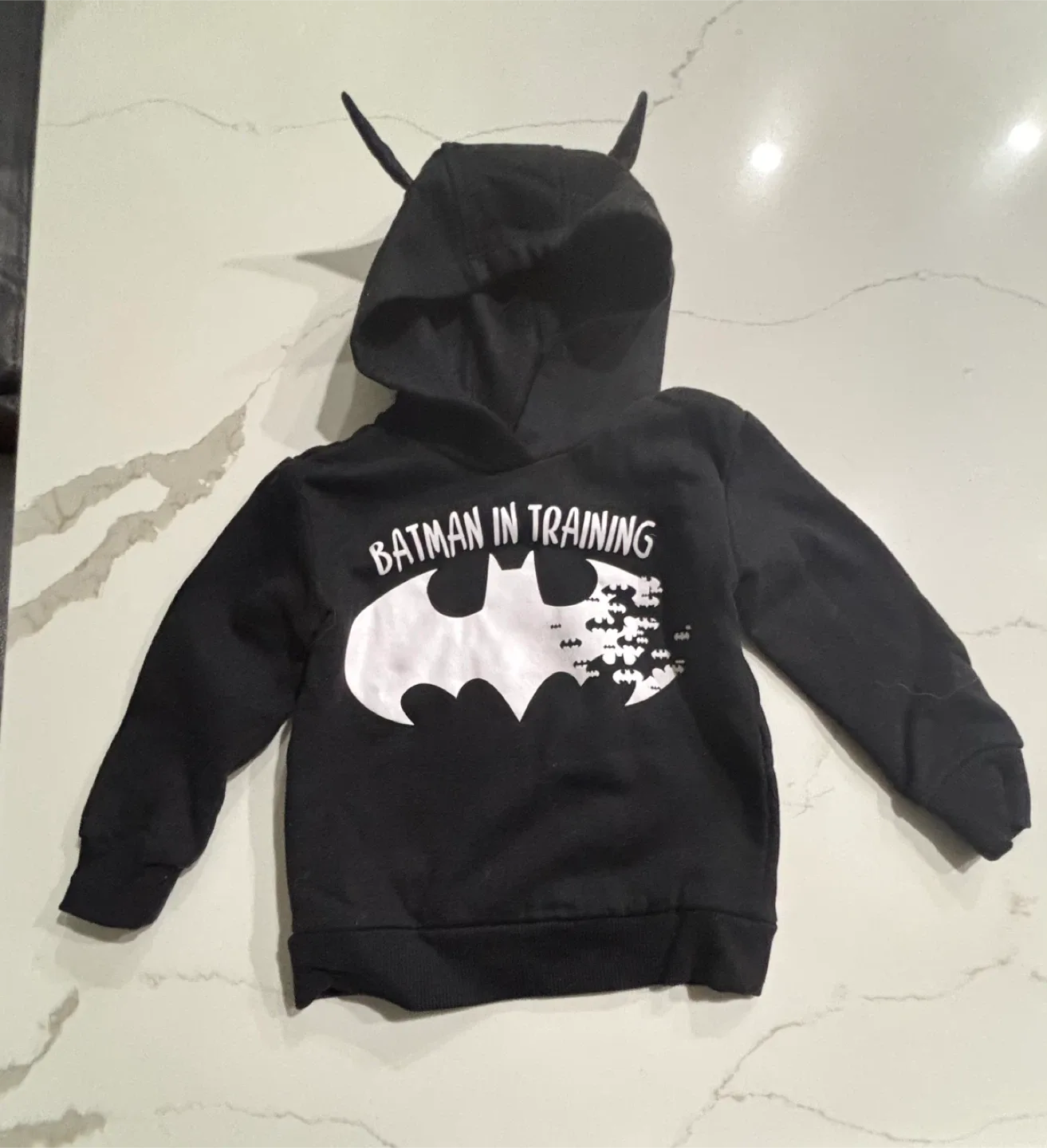 Batman in Training Hoodie - Size 2T.Excellent Used Condition