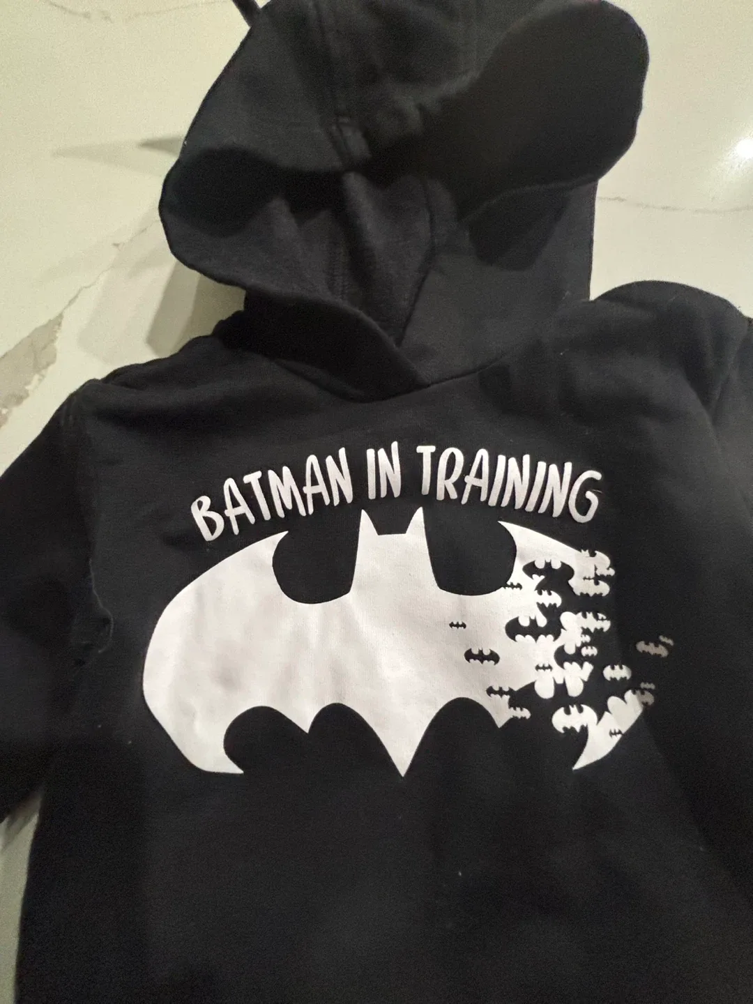 Batman in Training Hoodie - Size 2T.Excellent Used Condition image indicator(2)