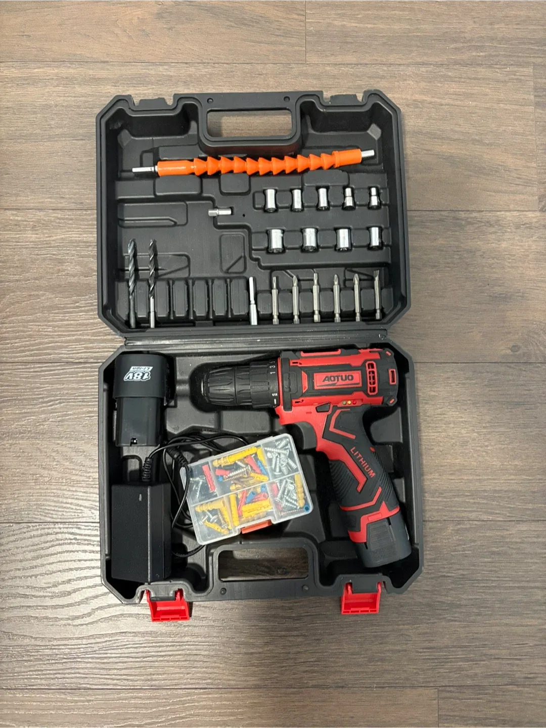 Compact Cordless Drill 18V, 3/8”, tourque settings, accessories image indicator(2)