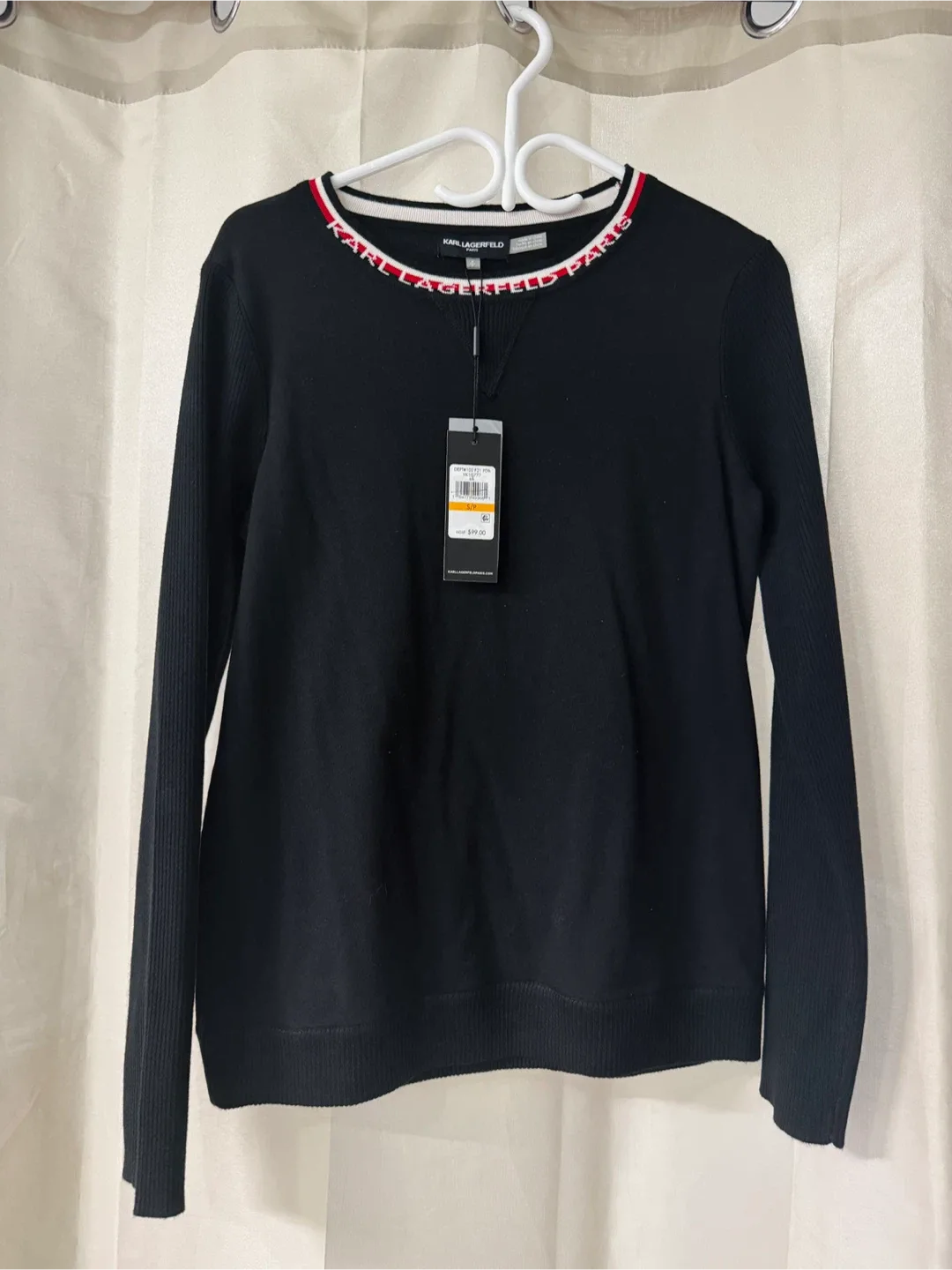 Karl Lagerfeld Paris Black Sweater - Size S
