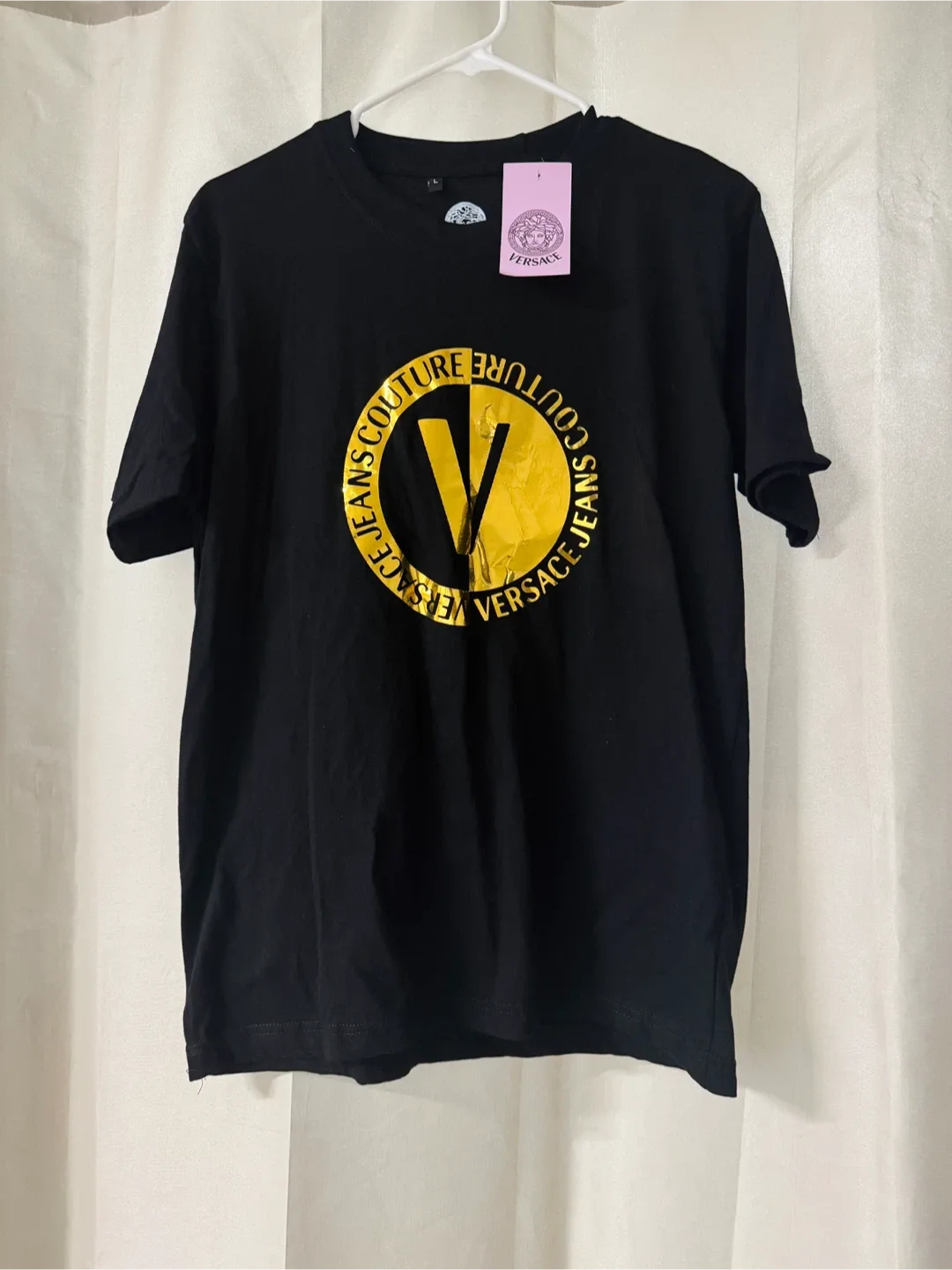 Versace Jeans Couture Black T-Shirt Size L