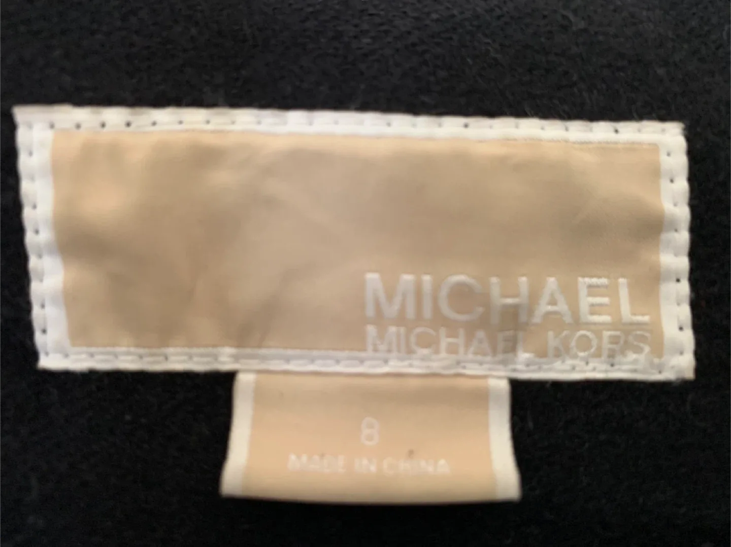 Michael Kors Black Wool Coat - Size 8 image indicator(2)