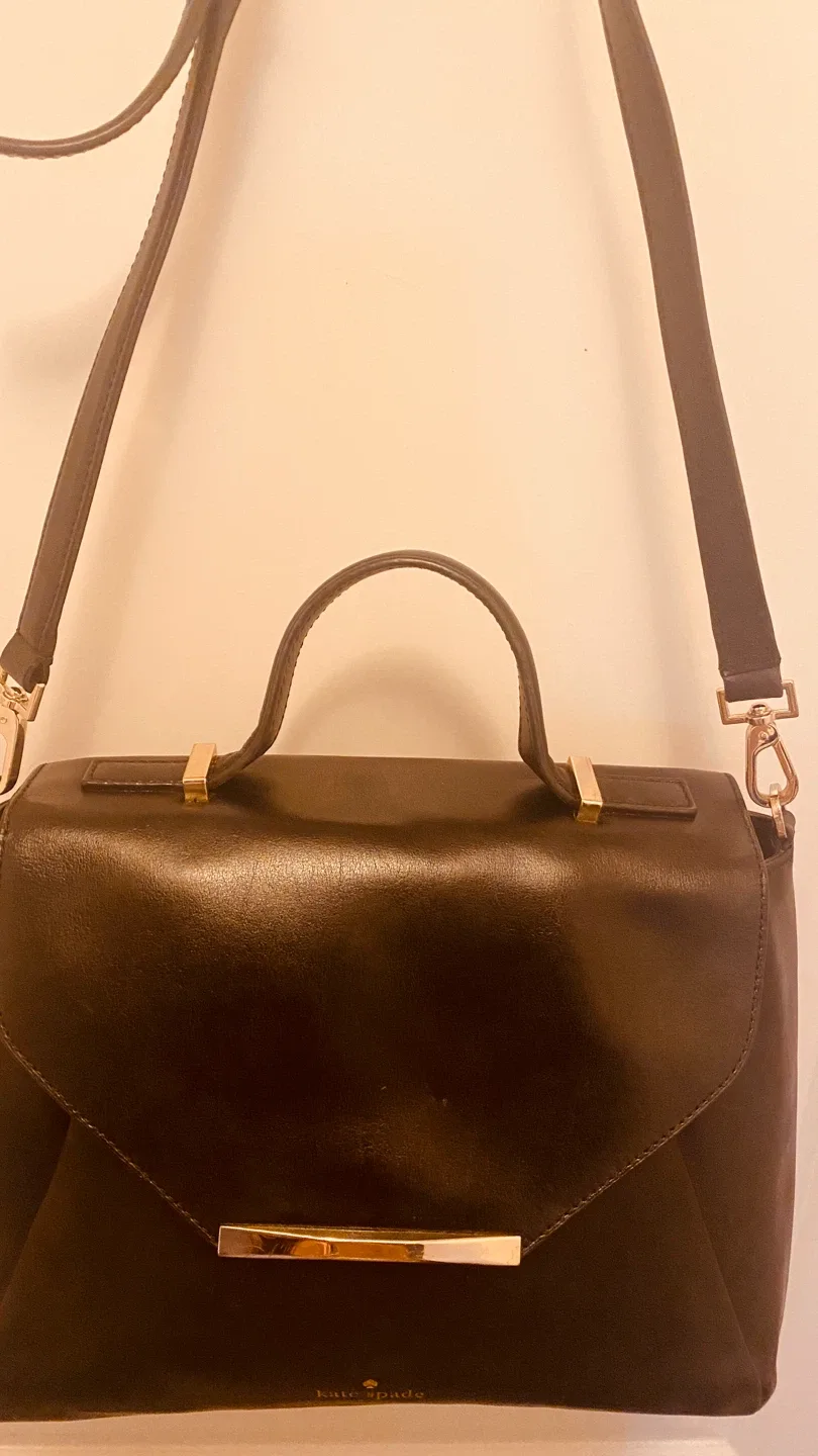 Kate Spade Black Leather Handbag image indicator(4)