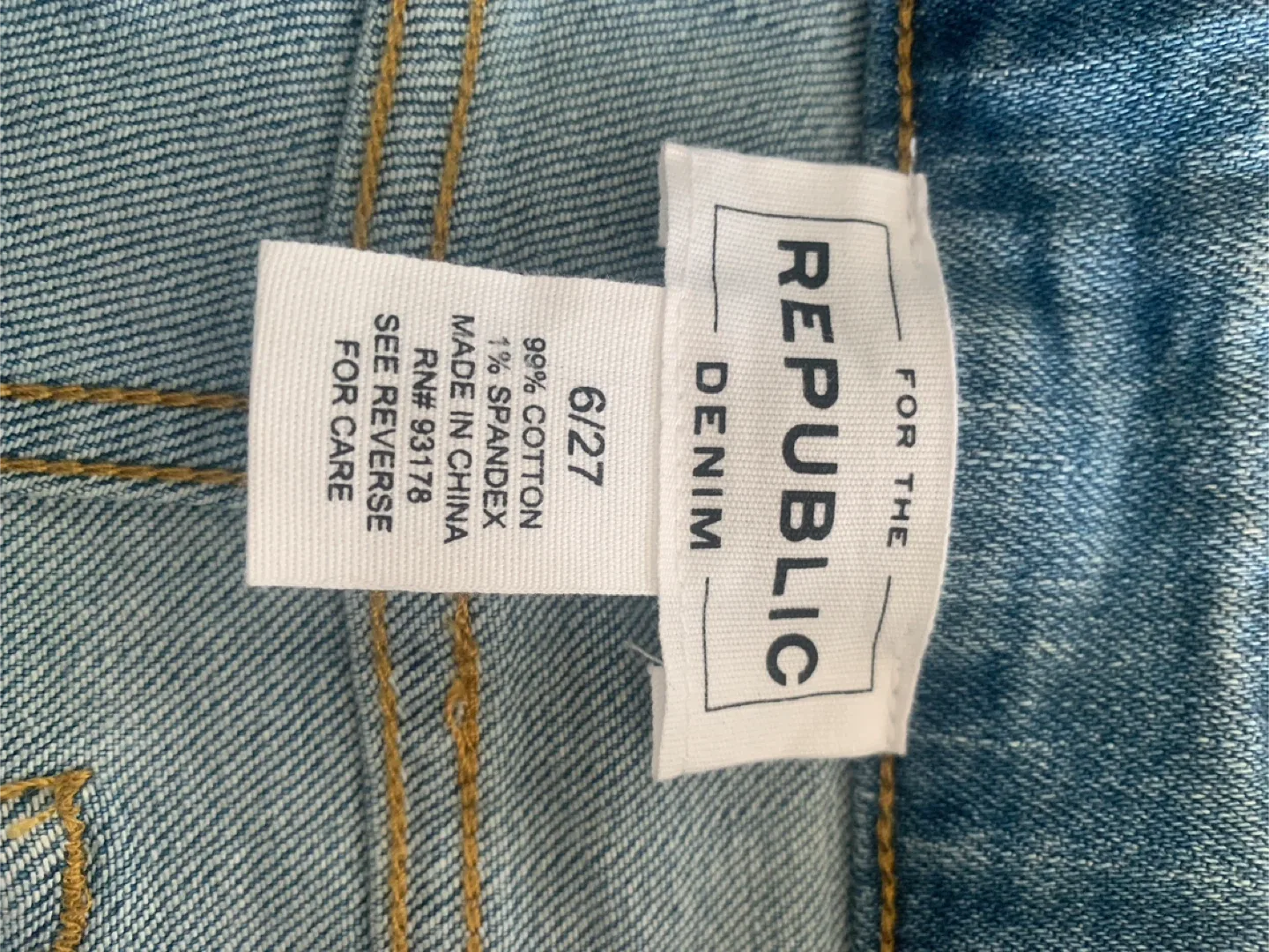 Republic Denim Floral Embellishment Jeans - Size 6/27 image indicator(5)