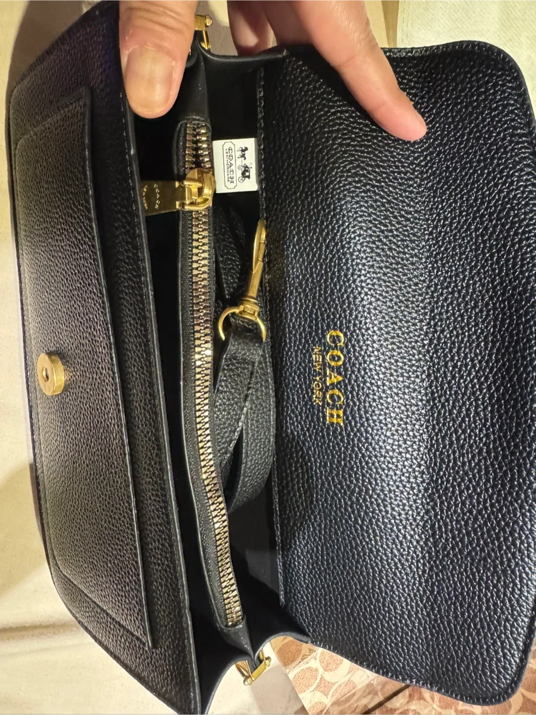 Coach Tabby Chain Clutch - Black Leather image indicator(2)